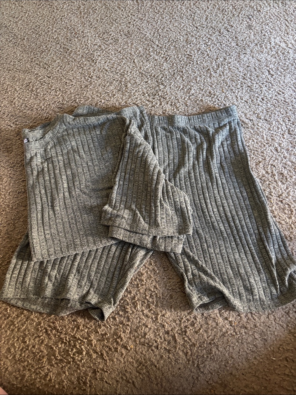 Ribbed Lounge Shorts in green